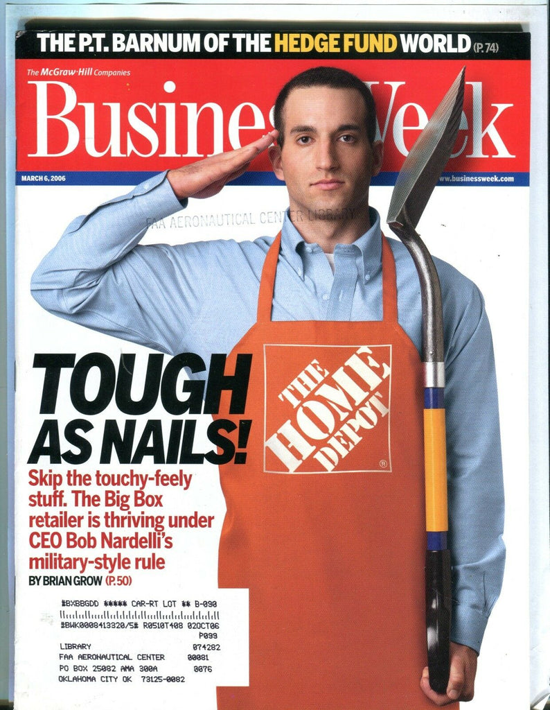 Business Week Magazine March 6 2006 Home Depot w/ML FAA Library 102016jhe