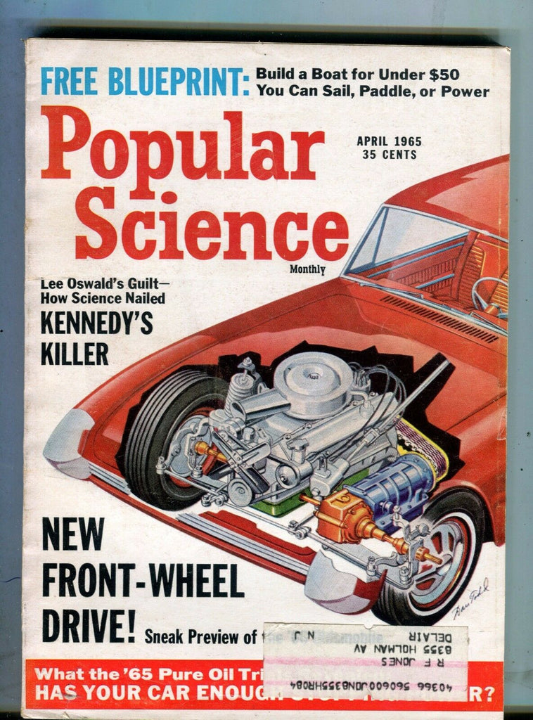 Popular Science Magazine April 1965 Front-Wheel Drive 062317nonjhe