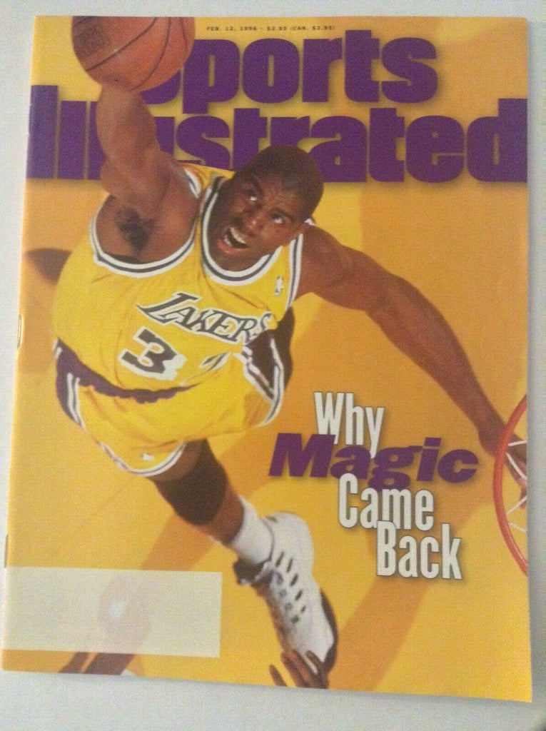 Sports Illustrated Magazine Magic Johnson's Back February 12, 1996 051819nonrh
