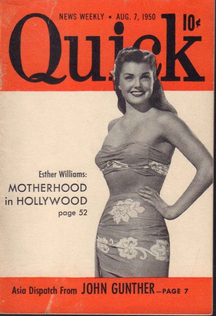Quick News Weekly August 7 1950 Esther Williams Cheesecake Pin Up 091318AME