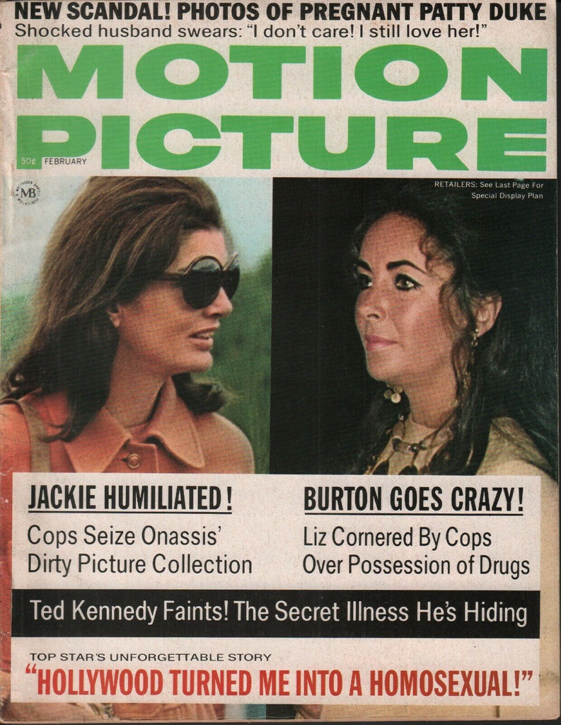 Motion Picture February 1971 Jackie Kennedy Onassis Elizabeth Taylor 062519AME