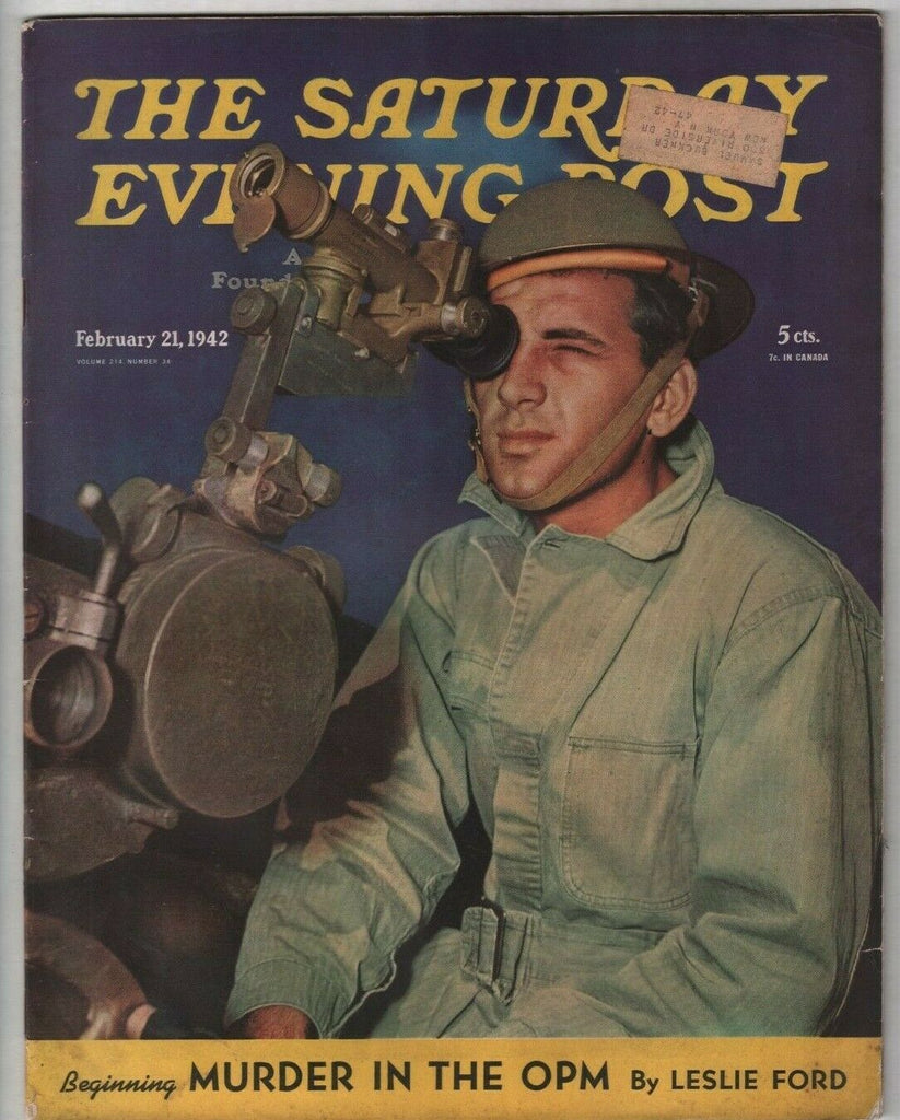 Saturday Evening Post Murder In The OPM February 21, 1942 010620nonr