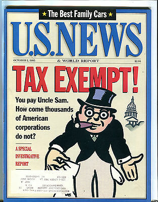 U.S. News & World Report October 2 1995 Tax Exempt! EX 080616jhe