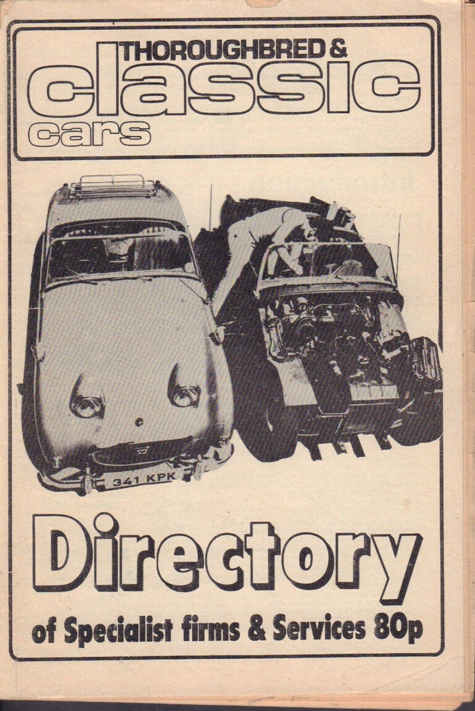 Thoroughbred Classic Cars Directory 1976 Alfa Romero, Austin Healy 080817nonDBE
