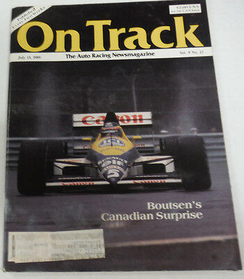 On Track Magazine Boutsen's Canadian Surprise July 1989 080614R