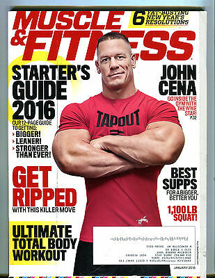 Muscle & Fitness Magazine January 2016 John Cena EX 052616jhe