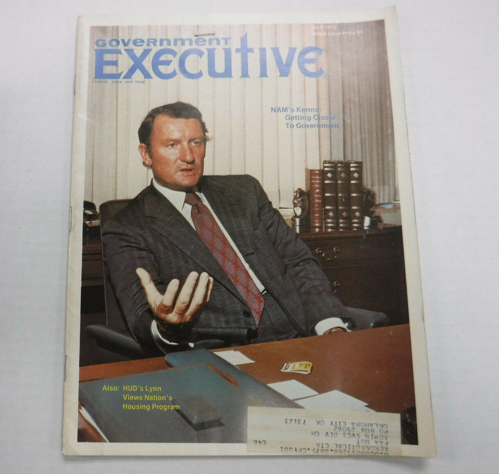 Government Executive Magazine NAM's Kenna July 1973 FAL FAA 110816R
