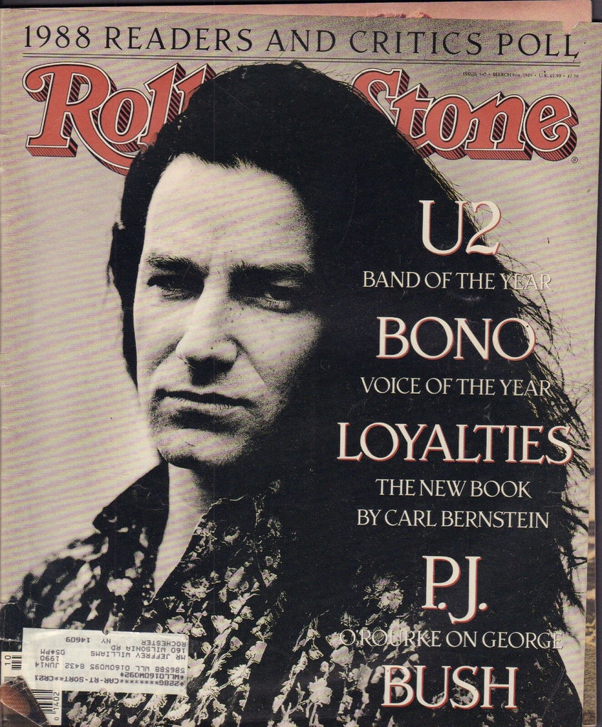 Rolling Stone March 9 1989 U2, Bush, w/ML GD 102916DBE2