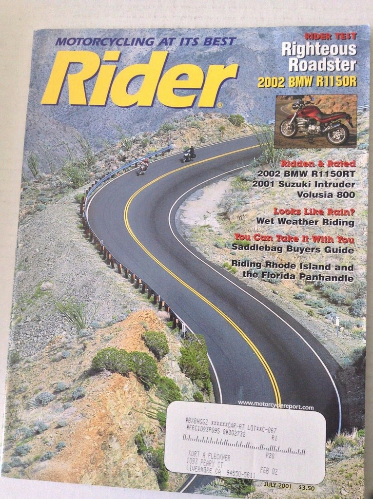 Rider Magazine BMW R1150RT Suzuki Intruder July 2001 051117nonrh2