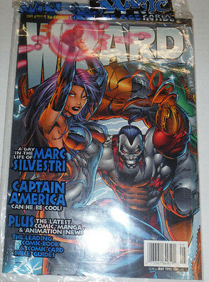 Wizard Comic Marc Silvestri & Captain America May 1995 Sealed 120614R2