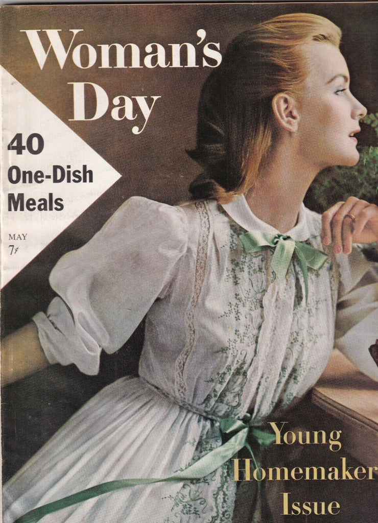Woman's Day Mag 40 One Dish Meals & Homemaker's May 1957 100719nonr
