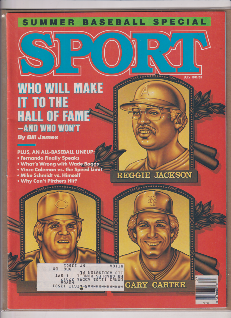 Sport Magazine Reggie Jackson Pete Rose July 1986 122019nonr