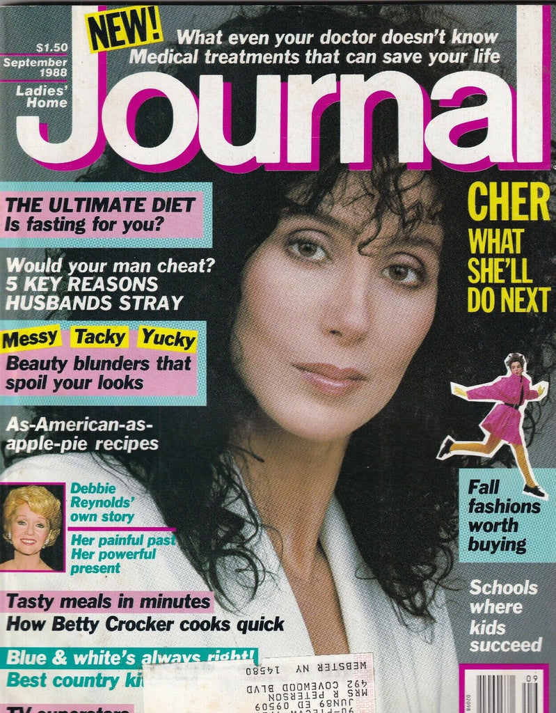 Ladies' Home Journal Cher Debbie Reynolds' September 1988 093019nonr