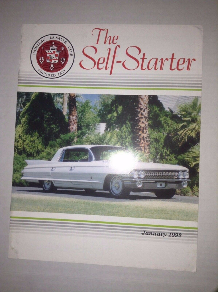Self Starter Cadillac Magazine Dave Ritchie's Pride January 1992 040117NONRH