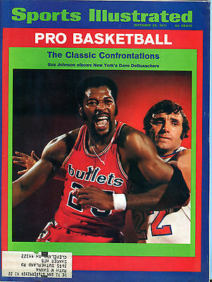 Sports Illustrated October 25 1971 Gus Johnson Bullets EX 021216jhe