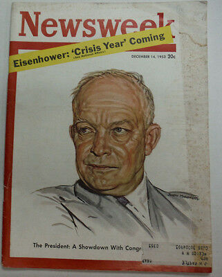 Newsweek Magazine Dwight Eisenhower Showdown Congress December 1953 050815R
