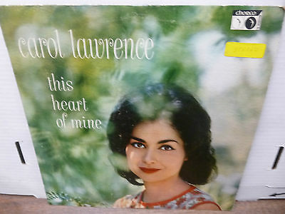33 RPM Vinyl Jazz Record Carol Lawrence This Heart of Mine Choreo AS2 VG+