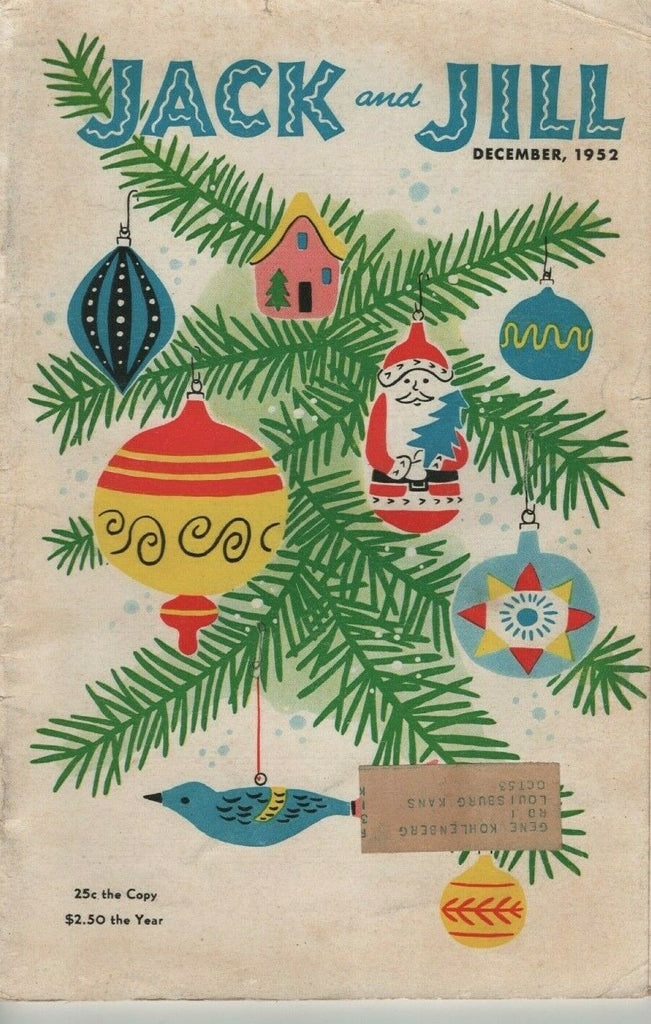 Jack and Jill Magazine December 1952 020820LLE