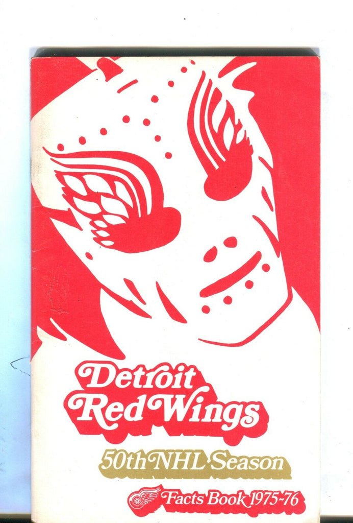 Detroit Red Wings 1975-76 Facts Book Media Guide EX 012417jhe