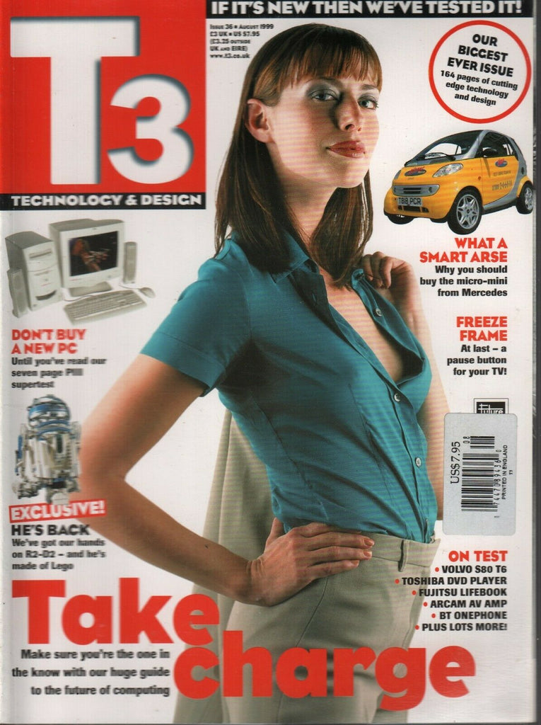T3 UK Technology Magazine August 1999 Computing Issue Volvo Toshiba 112219AME