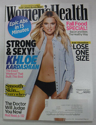Women's Health Magazine Khloe Kardashian September 2015 082015R