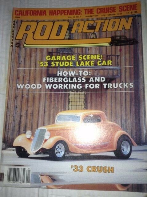 Rod Action Magazine '53 Stude Lake Car & Fiberglass January 1984 040717NONRH