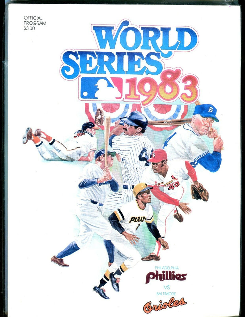 1983 World Series Program Phillies Orioles EX 010417jhe