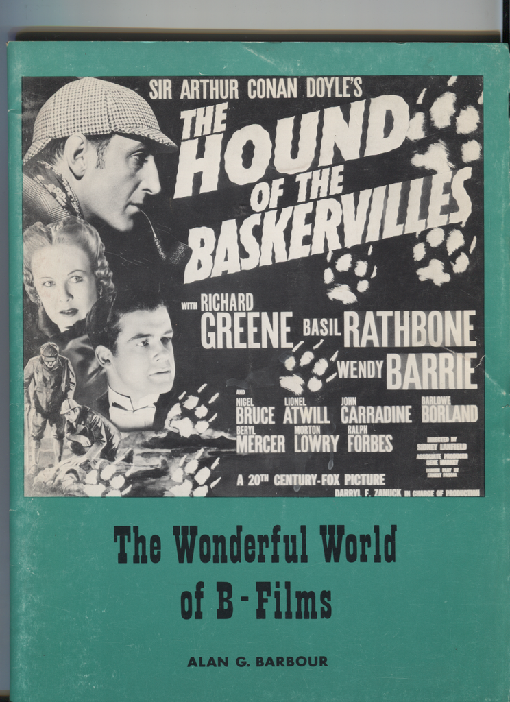 The Wonderful Worlds of B-Films Alan G. Barbour 1968 Vintage 062420DBE