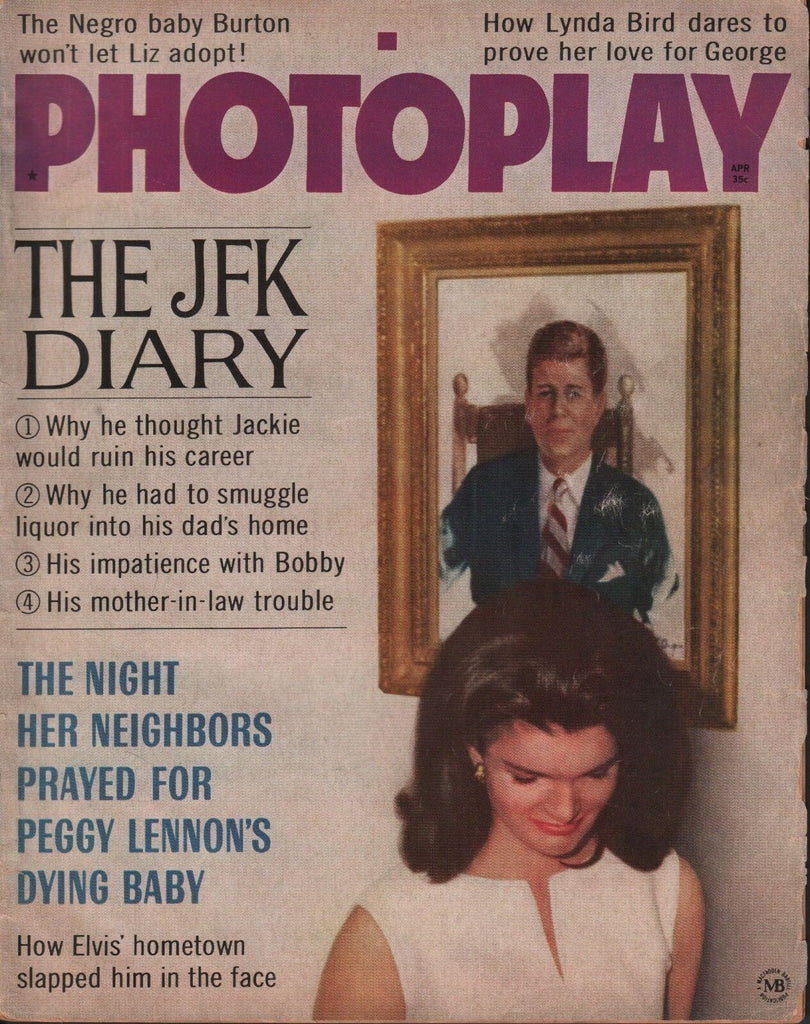 Photoplay April 1967 JFK Elvis Presley 050918DBE