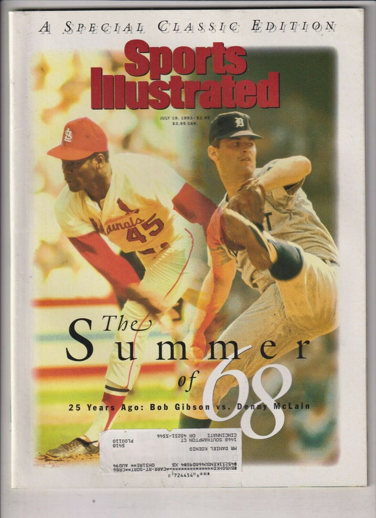 Sports Illustrated Bob Gibson Denny McLain July 19, 1993 021420nonr