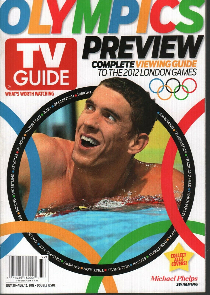 TV Guide Magazine July 30-Aug 12 2012 Michael Phelps Olympics Preview 022120AME