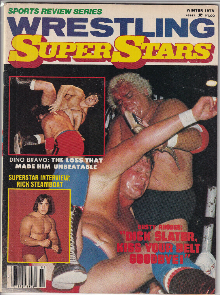 Wrestling Superstars Magazine Dino Bravo Dusty Rhodes Winter 1978 052419nonr