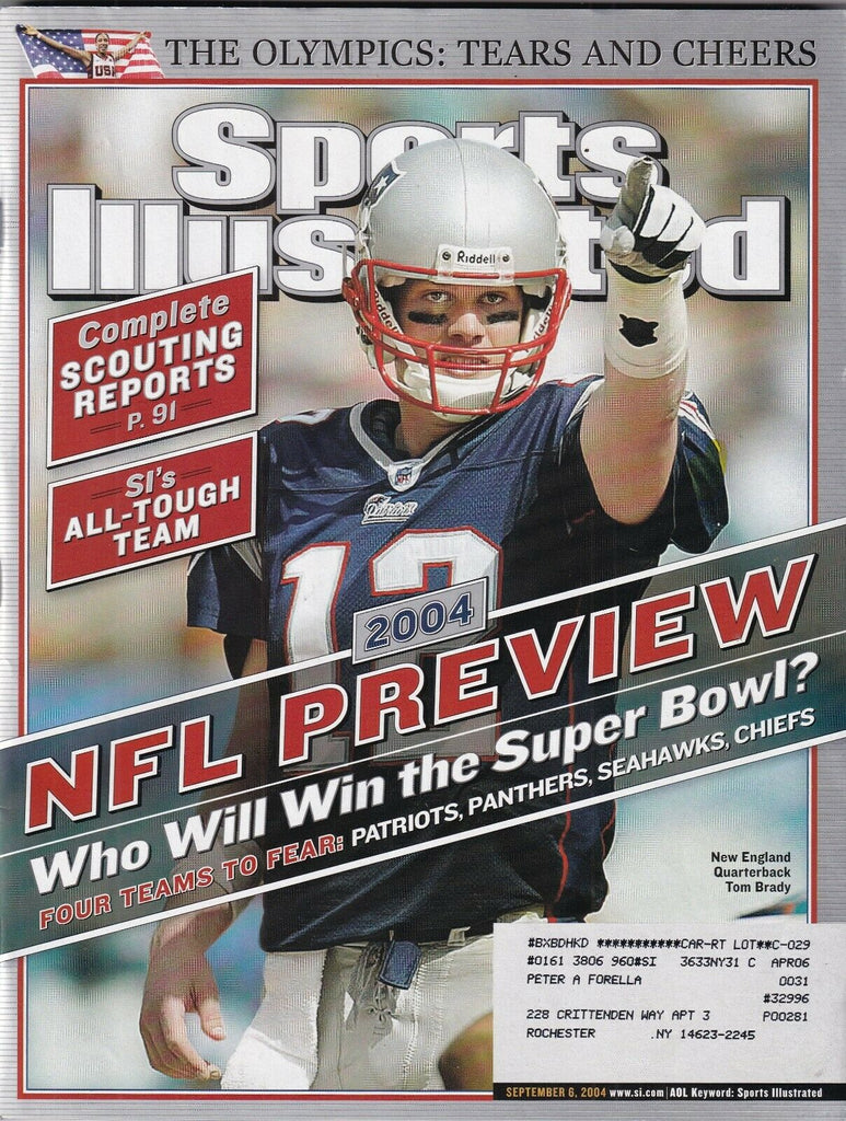 Sports Illustrated Tom Brady September 6, 2004 091519nonr