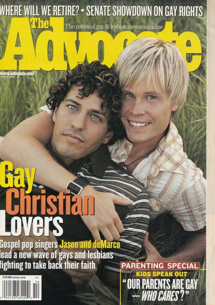 The Advocate July 20 2004 Jason & DeMarco Stephen Van Kuiken 060719DBE