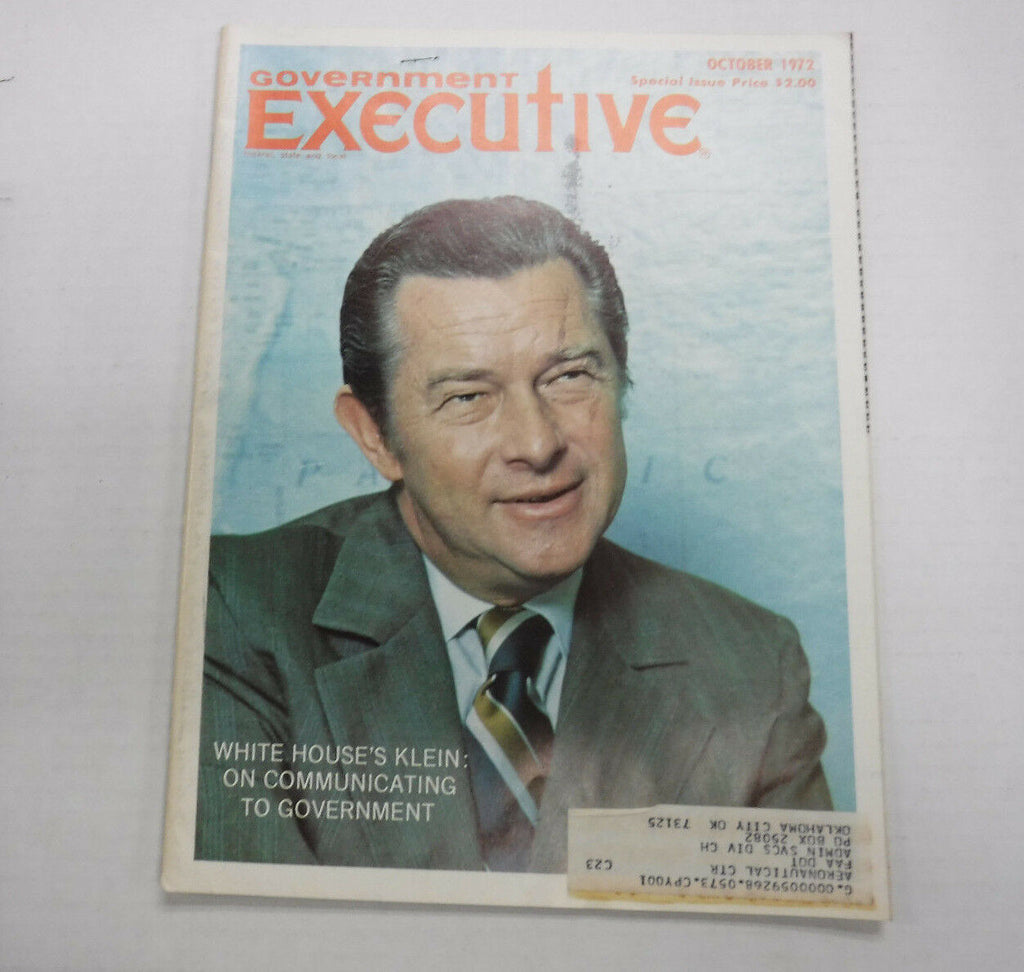 Government Executive Magazine White House Klein October 1972 FAL FAA 110816R