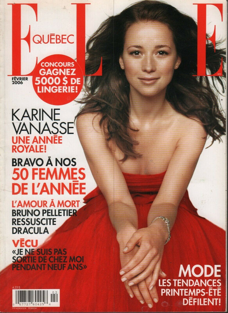 Elle Quebec French Fevrier 2006 Karine Vanasse Bruno Pelletier 072619AME