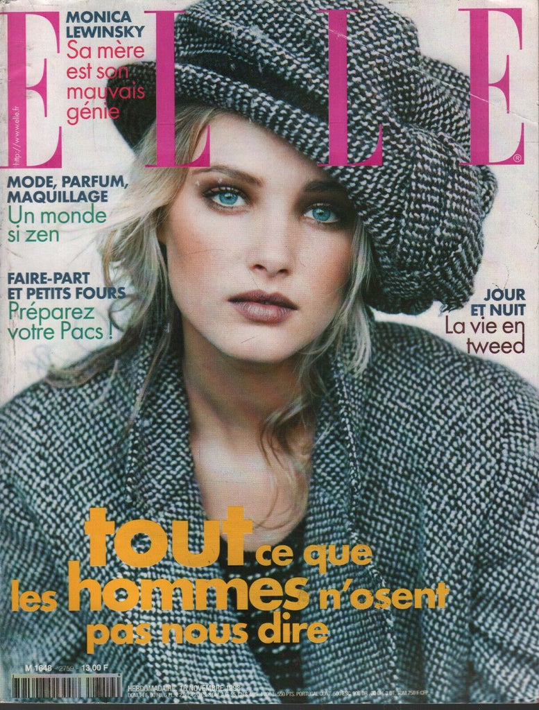 Elle French Fashion Magazine November 16 1998 Monica Lewinsky 101220ame2