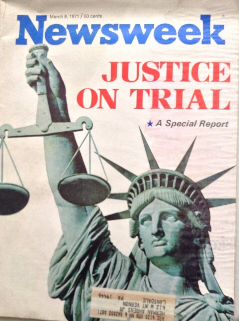 Newsweek Magazine Justice On Trial March 8, 1971 092517nonrh
