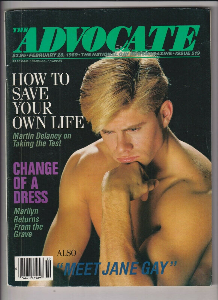 The Advocate Gay Interest Mag Martin Delaney February 28, 1989 031220nonr