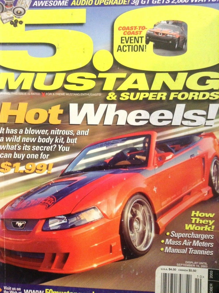 5.0 Mustang Magazine Superchargers & Mass Air Meters October 2003 032518nonrh