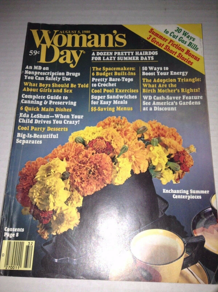 Woman's Day Magazine Enchanting Summer Centerpiece August 5, 1980 022517NONRH