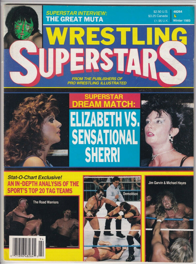 Wrestling Superstars Elizabeth Vs Sheri Great Muta Winter 1989 052419nonr