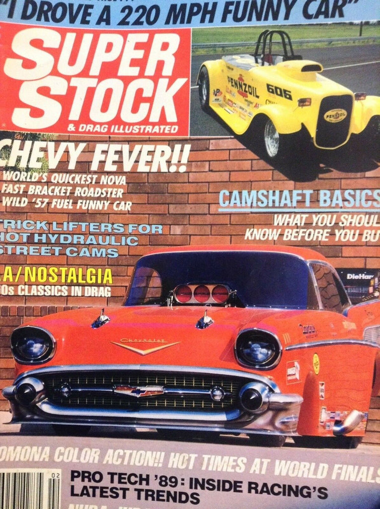 Super Stock Magazine Wild '57 Fuel Funny Car February 1989 013118nonrh