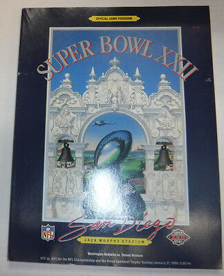 Super Bowl XXII Magazine San Diego Jack Murphy Stadium 1988 081815R