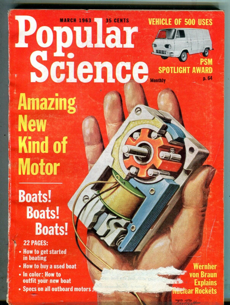 Popular Science Magazine March 1963 Amazing New Kind Of Motor 062617nonjhe