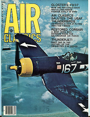 Air Classics Magazine April 1976 Gloster's F9/37 EX 071616jhe