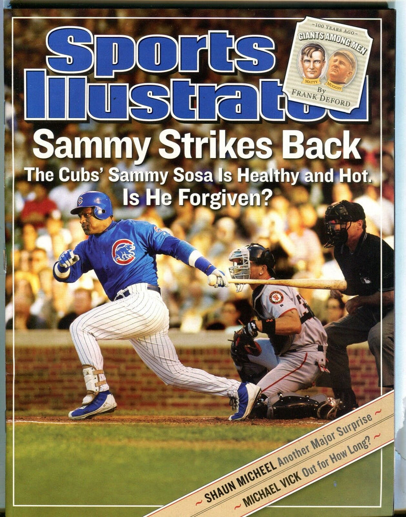 Sports Illustrated Magazine Aug. 25 2003 Sammy Sosa EX No ML 030817nonjhe
