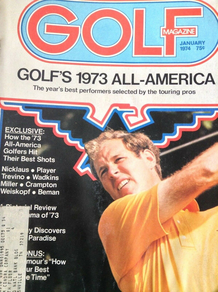Golf Magazine 1973 All-America Tom Weiskopf January 1974 120618nonrh