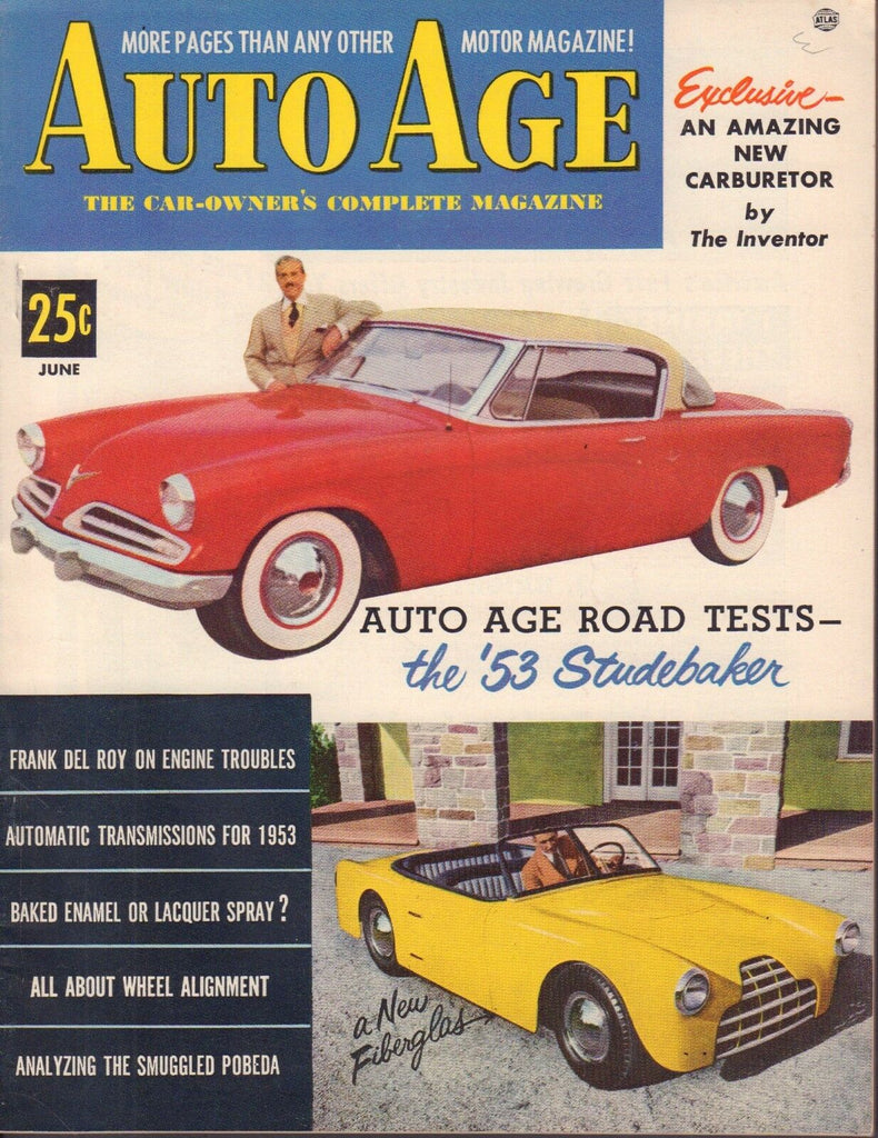 Auto Age June 1953 Lanchester Leda 14, Studebaker Commander Coupe 052517nonDBE