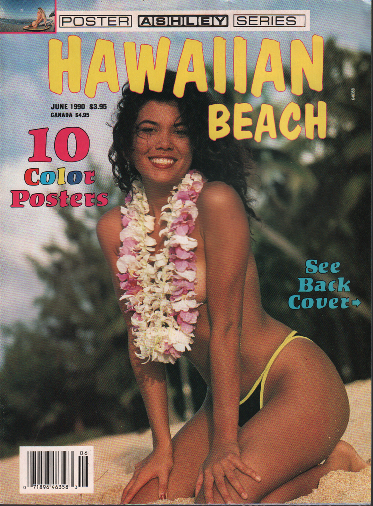 Hawaiian Beach June 1990 Poster Ashley Series 10 Color Posters 020921ame